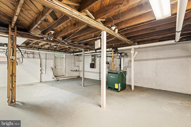 1010 Hampton Dr, Eastampton, NJ 08060 - unfinished below grade area featuring a heating unit and electric panel