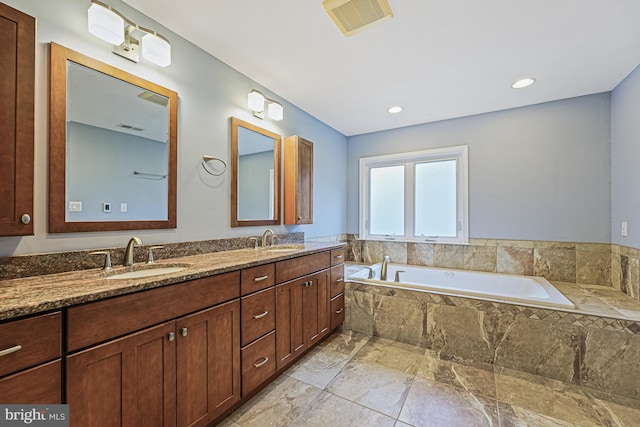 46825 Northbrook Way, Sterling, VA 20164 - full bathroom with double vanity and a bath