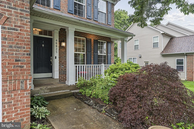 46825 Northbrook Way, Sterling, VA 20164 - entrance to property featuring brick siding and covered porch