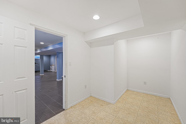 46825 Northbrook Way, Sterling, VA 20164 - tiled spare room with baseboards and recessed lighting