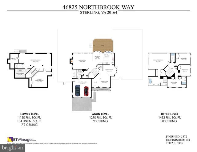 46825 Northbrook Way, Sterling, VA 20164 - floor plan / room layout