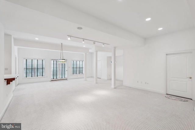 8109 Crooked Oaks Ct, Gainesville, VA 20155 - unfurnished room featuring light colored carpet, recessed lighting, and baseboards