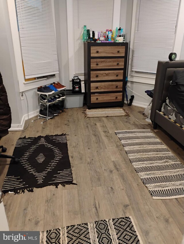 6108 Walnut St, Philadelphia, PA 19139 - bedroom featuring hardwood / wood-style floors and baseboards