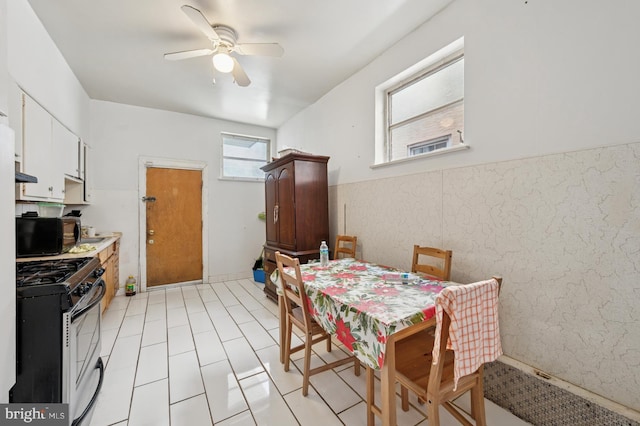 2024 Mifflin St, Philadelphia, PA 19145 - dining area with a ceiling fan
