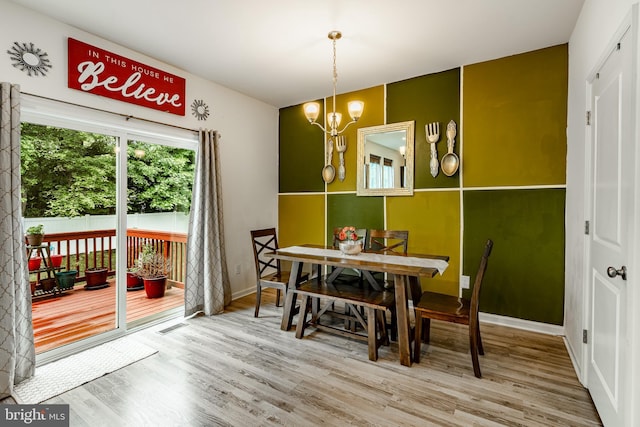 340 Dawson Pl, Downingtown, PA 19335 - dining area with wood finished floors and a chandelier