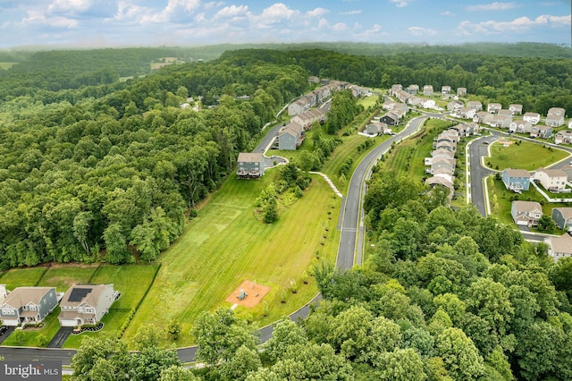 340 Dawson Pl, Downingtown, PA 19335 - aerial view of property's location with nearby suburban area and a heavily wooded area