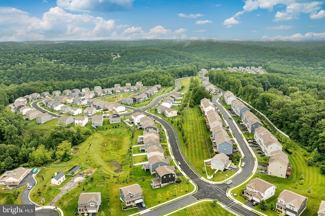 340 Dawson Pl, Downingtown, PA 19335 - aerial view of property's location featuring a heavily wooded area and nearby suburban area