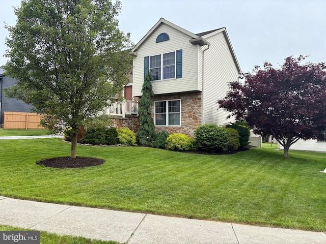 21 Georgie Ln, Richland, PA 17087 - view of front facade with stone siding