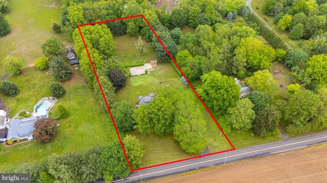 865 Windsor Perrineville Rd, East Windsor, NJ 08520 - aerial view of property's location with property boundaries highlighted
