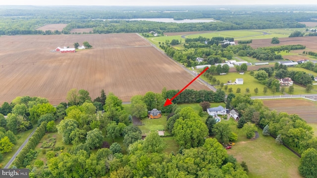 865 Windsor Perrineville Rd, East Windsor, NJ 08520 - aerial view of property and surrounding area with rural landscape and rows of crops