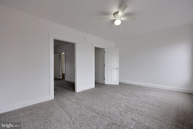 547 W Vine St, Lancaster, PA 17603 - unfurnished room featuring ceiling fan, carpet flooring, and baseboards