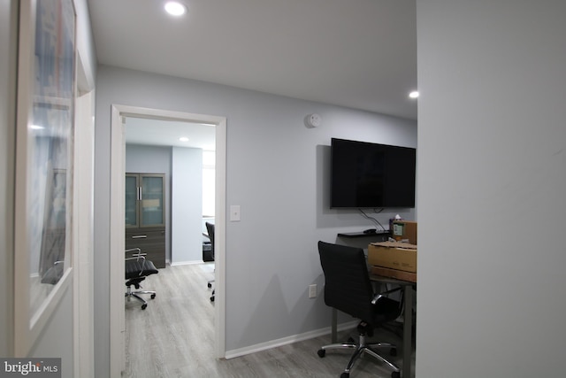 1325 18th St NW Unit Rp-105, Washington, DC 20036 - office area with wood finished floors and recessed lighting
