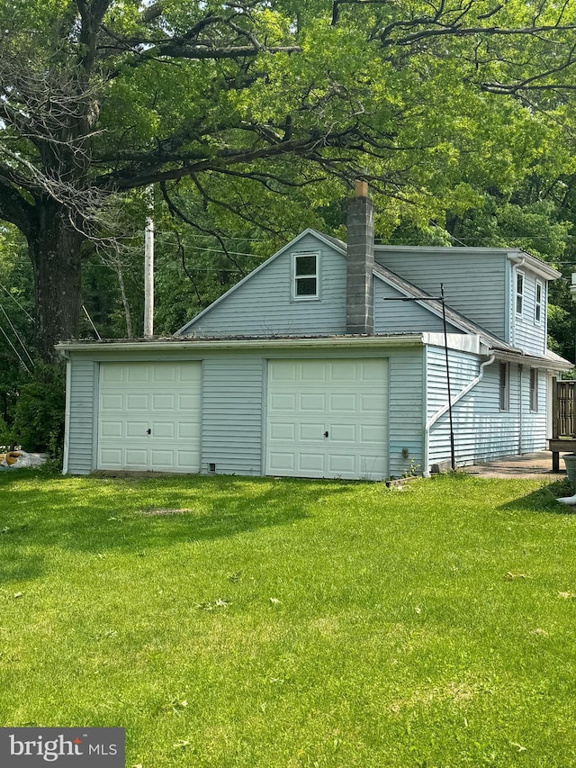 1238 Fox Hill Rd, State College, PA 16803 - detached garage with view of scattered trees