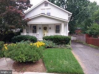 103 E Monroe Ave, Alexandria, VA 22301 - bungalow with covered porch and asphalt driveway