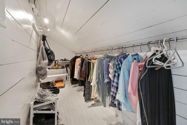 103 E Monroe Ave, Alexandria, VA 22301 - spacious closet featuring lofted ceiling and wood finished floors