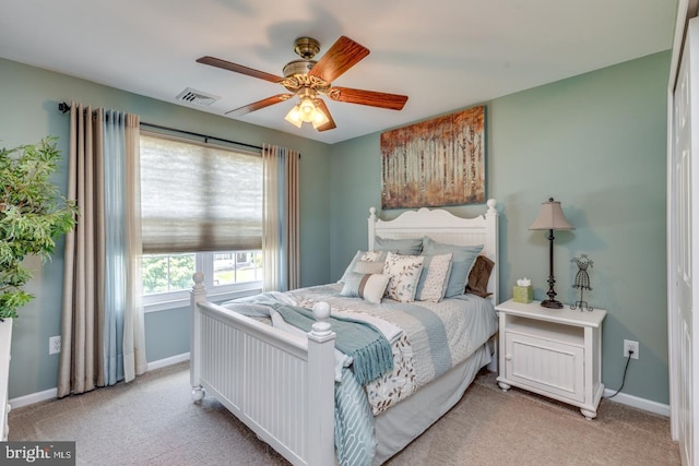 8 Adams Ln, Hainesport, NJ 08036 - carpeted bedroom with baseboards and ceiling fan