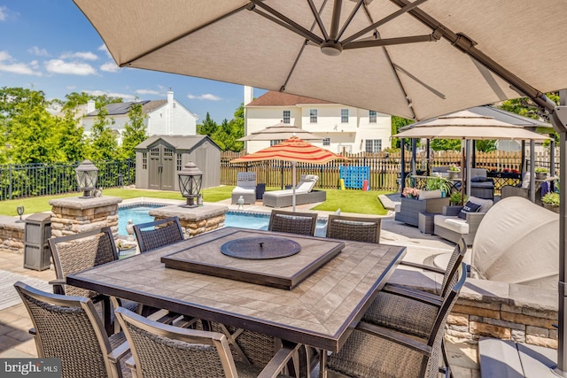 8 Adams Ln, Hainesport, NJ 08036 - fenced backyard with outdoor dining area and a patio