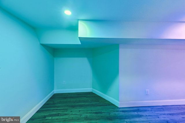 5724 Pine St, Philadelphia, PA 19143 - additional living space featuring baseboards and wood finished floors
