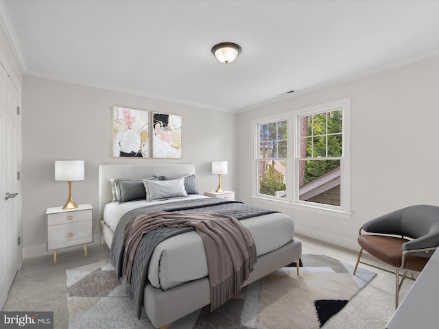 138 Park Side Cir, Ocean Pines, MD 21811 - bedroom with ornamental molding and light colored carpet