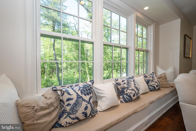 2 Earles Ln, Newtown Square, PA 19073 - living area with recessed lighting and dark wood finished floors