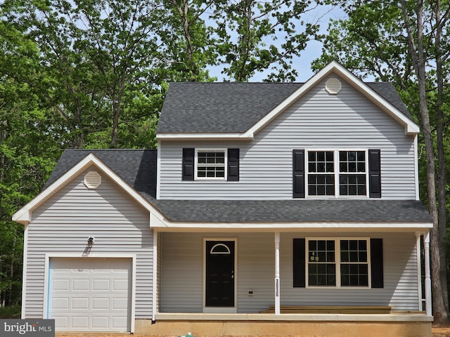 3030 George Ave, Millville, NJ 08332 - traditional-style home featuring a porch, an attached garage, and a shingled roof