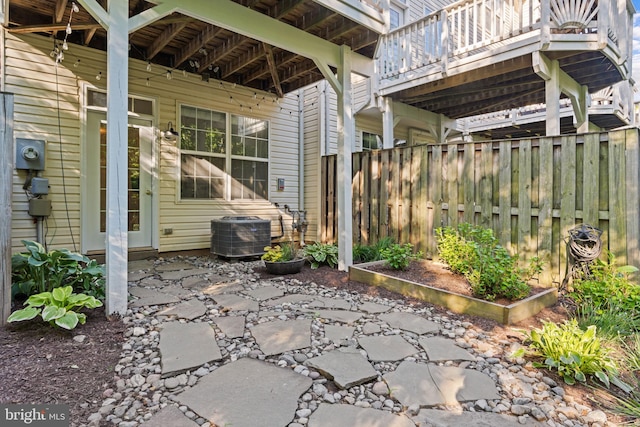 43433 Blair Park Sq, Ashburn, VA 20147 - view of patio featuring central AC unit