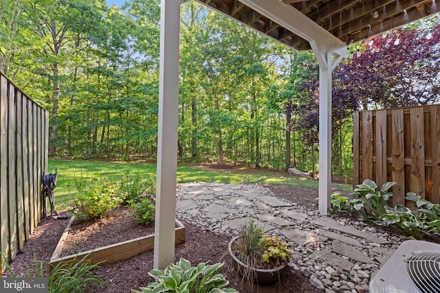 43433 Blair Park Sq, Ashburn, VA 20147 - view of patio with a vegetable garden