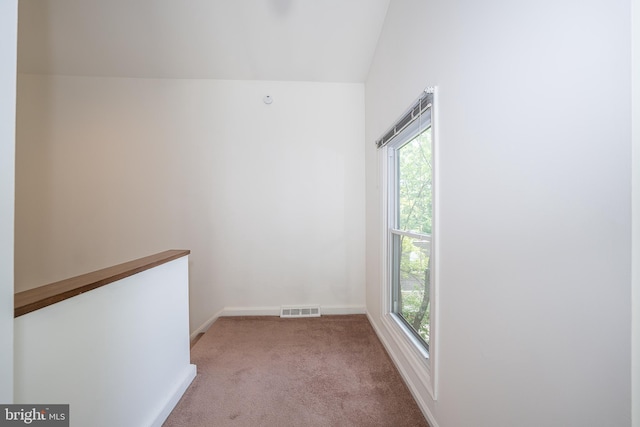 102 W Montgomery Ave Unit A, Ardmore, PA 19003 - unfurnished room featuring carpet flooring, healthy amount of natural light, baseboards, and vaulted ceiling