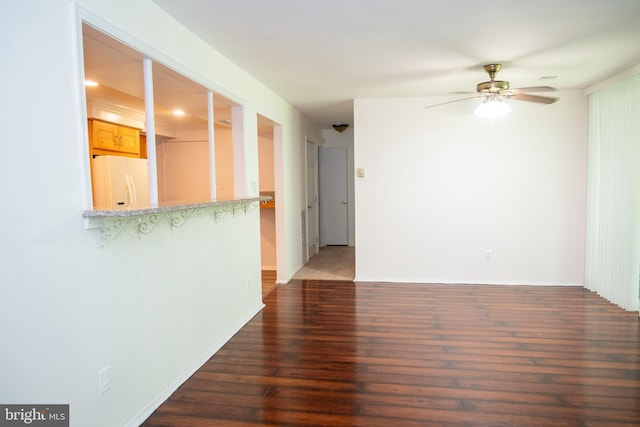 10248 Prince Pl Unit 23-102, Upper Marlboro, MD 20774 - unfurnished room with wood-type flooring and ceiling fan