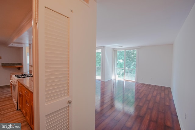 10248 Prince Pl Unit 23-102, Upper Marlboro, MD 20774 - corridor featuring wood finished floors and baseboards