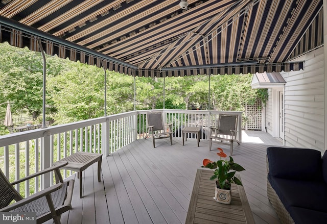 4953 Gloucester Dr, Doylestown, PA 18902 - view of wooden terrace