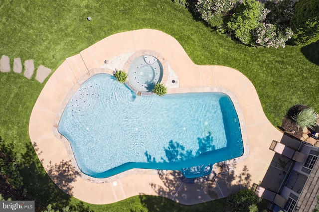 4953 Gloucester Dr, Doylestown, PA 18902 - drone / aerial view of a pool