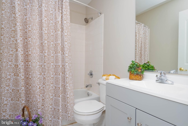 613 Berwick Ct, Abingdon, MD 21009 - full bathroom with vanity, toilet, and shower / tub combo