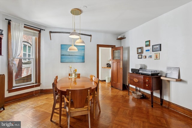 527 S 55th St, Philadelphia, PA 19143 - dining room with baseboards