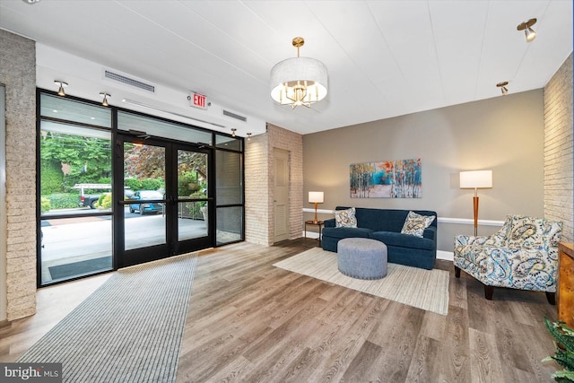 2300 Riddle Ave Unit A4, Wilmington, DE 19806 - lobby with brick wall