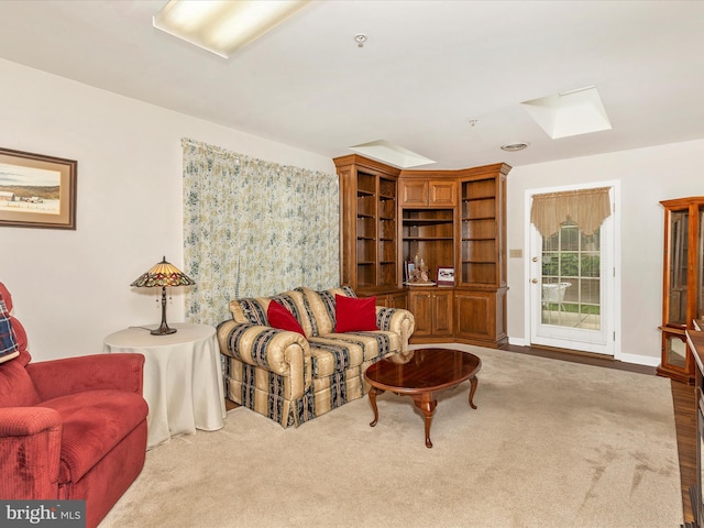 2807 Carlisle Dr Unit 29, New Windsor, MD 21776 - carpeted living area with a skylight