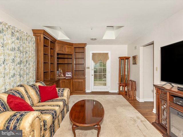 2807 Carlisle Dr Unit 29, New Windsor, MD 21776 - living area with dark wood-style flooring and baseboards