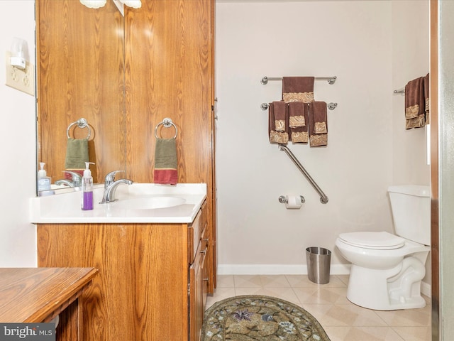 2807 Carlisle Dr Unit 29, New Windsor, MD 21776 - bathroom with vanity, toilet, baseboards, and tile patterned flooring