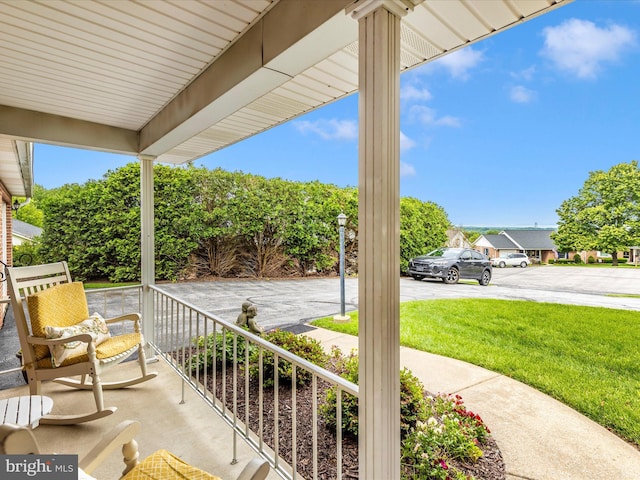 2807 Carlisle Dr Unit 29, New Windsor, MD 21776 - covered porch with a lawn