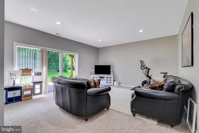 9 Cherry Ct, Lafayette Hill, PA 19444 - carpeted living area featuring recessed lighting