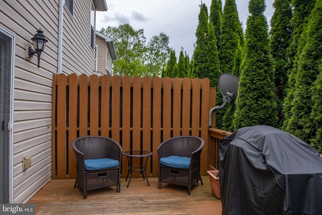 106 Pebble Ln, Bellefonte, PA 16823 - wooden terrace featuring a grill
