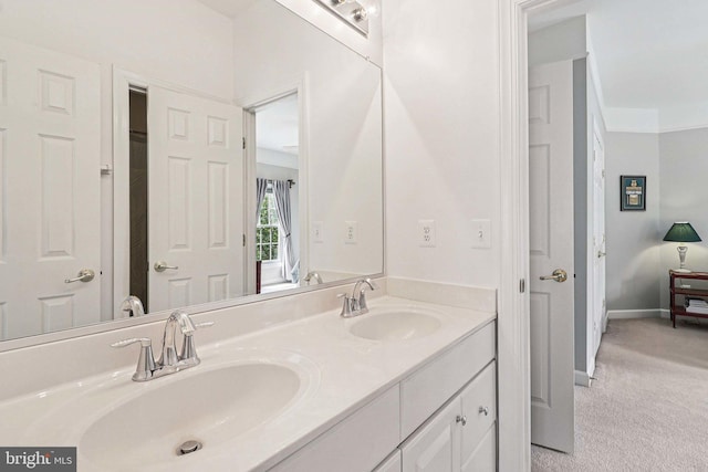 20369 Stillhouse Branch Pl, Sterling, VA 20165 - full bath with double vanity and baseboards