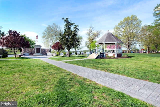 714 Alliance St, Havre De Grace, MD 21078 - view of grassy yard with a gazebo
