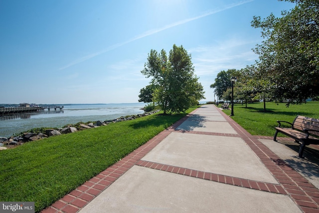 714 Alliance St, Havre De Grace, MD 21078 - view of property's community featuring a water view and a lawn
