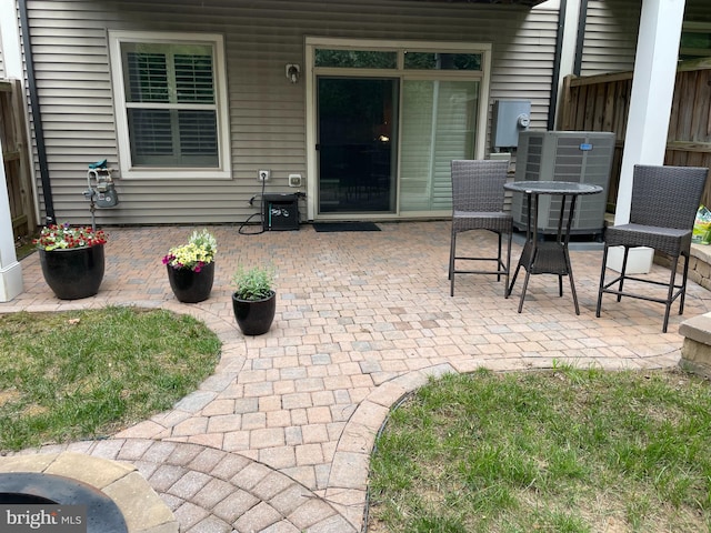 23294 Evening Primrose Sq, Brambleton, VA 20148 - view of patio with central AC unit
