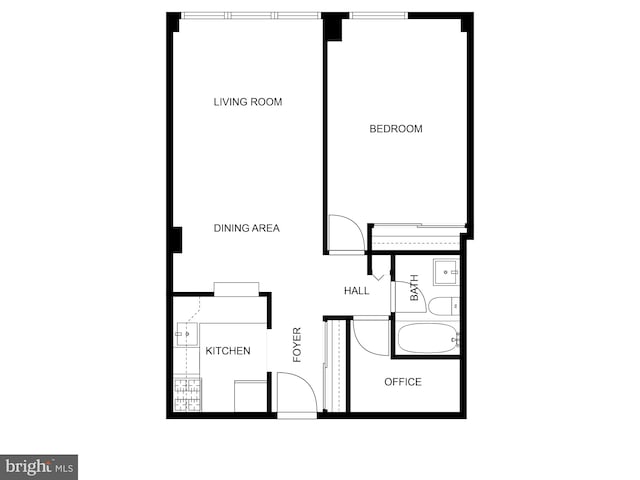1301 20th St NW Unit 312, Washington, DC 20036 - view of floor plan / room layout
