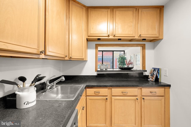 1301 20th St NW Unit 312, Washington, DC 20036 - kitchen with dark countertops and dishwashing machine