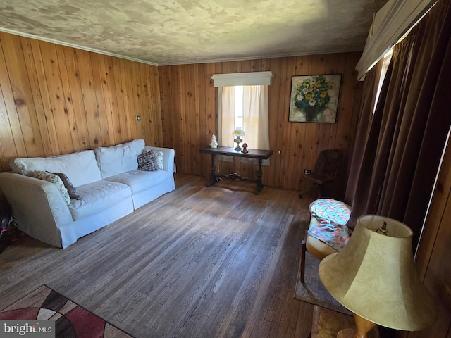 408 Dover St, Salisbury, MD 21804 - living room with wood finished floors and wood walls