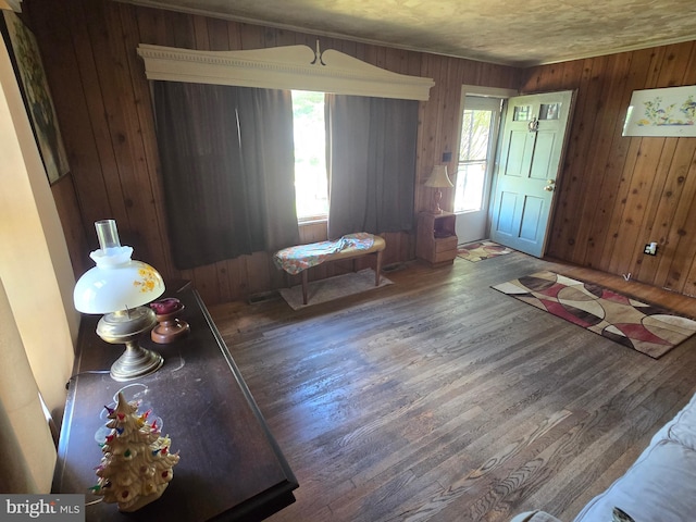 408 Dover St, Salisbury, MD 21804 - entryway featuring wood finished floors and wood walls