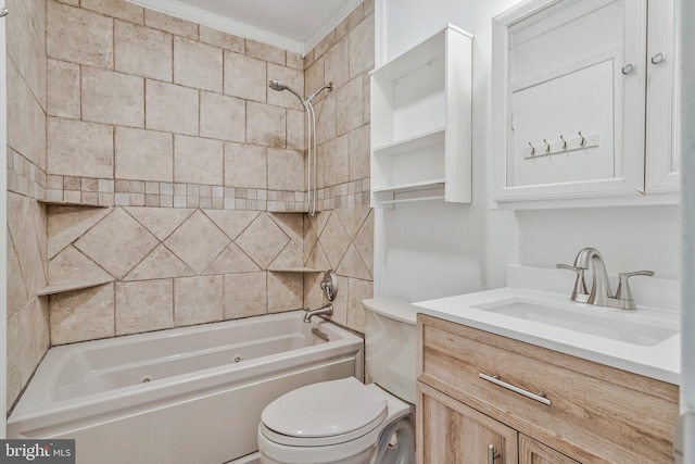 24 Helen Ct, Indian Head, MD 20640 - full bath with toilet, a combined bath / shower with jetted tub, and vanity